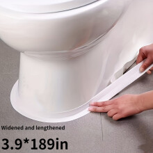 1 Rolle extra langes, extra breites 9,91 x 480,06 cm großes Dichtungsband für Küche und Bad, selbstklebend, leicht zu schneiden,