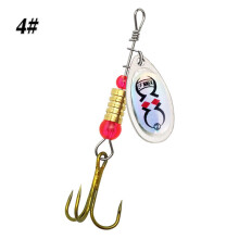 (Style 3)Spinner Lures Metal Bait Set Rotating Sequins Fishing Lure Spoon Lures For Pike Trout Bass Perch Salmon