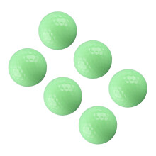 6 Golfbälle mit Leuchteffekt für die Dunkelheit