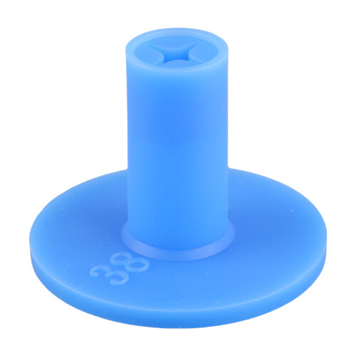 Golf Tee Gummi mit Anschlag für Training Blau