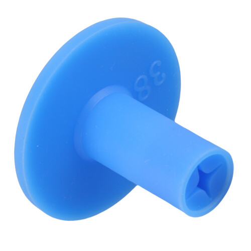 Golf Tee Gummi mit Limit-Funktion Blau 38mm 2