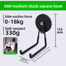 (Black 15.5x18.8x6cm)Magnetic Garage Hooks Strong Magnet Storage Hooks For Power Drill Garden Tools Indoor Outdoor