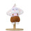(Khaki)Cute Plush Rabbit Keyring With Glasses Design For Kids Gift And Decor Bag 2