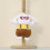 (Khaki)Cute Plush Rabbit Keyring With Glasses Design For Kids Gift And Decor Bag 4
