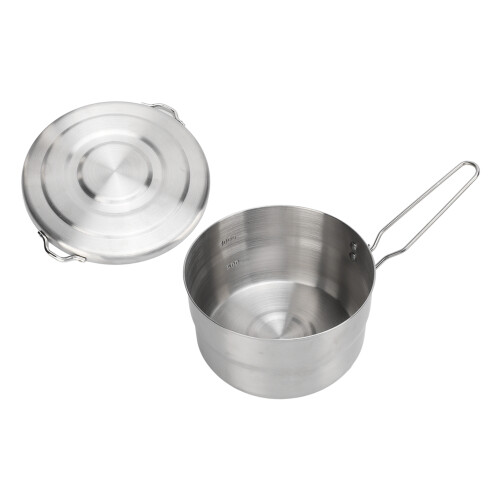 Campingtopf mit Deckel 1,5L Edelstahl 304