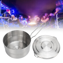Outdoor Campingtopf 1,5 Liter 304 Edelstahl
