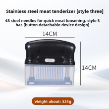 (14x14cm)Stainless Steel Kitchen Meat Tenderizer With Detachable Parts For Cook Efficient