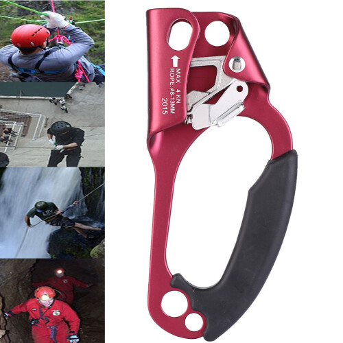 Kletter-Ascender rechts, rot, für 8-13mm Seile