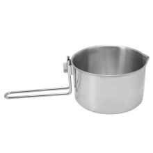 Faltbarer Edelstahl Topf 1L für Outdoor Mahlzeiten