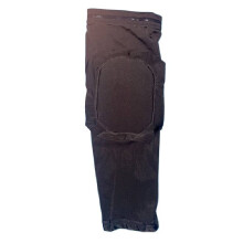 (Black,L)Anti Collision Outdoor Sports Leg Sleeves Breathable Arm Guards Running Football