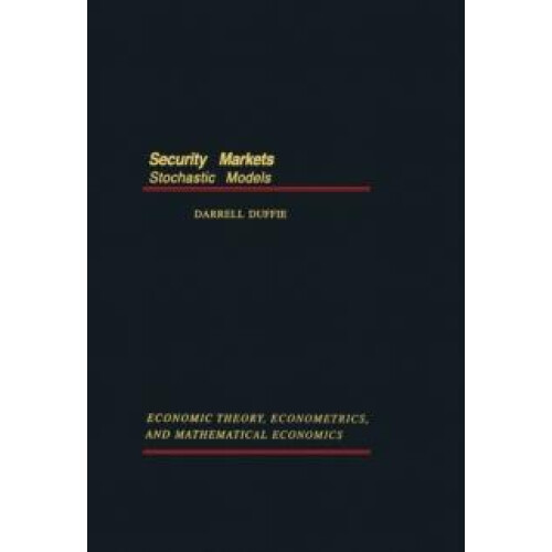 Security Markets Stochastic Models by Darrell Duffie Hardcover Book