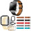 (Silver Frame)Replacement Leather Band Wrist Strap Watchband For Fitbit Blaze Watch Durable 8