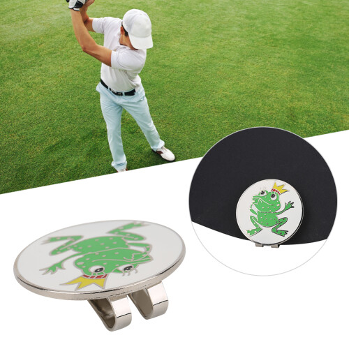 Froschkönig Golf Hutclip Ballmarker aus