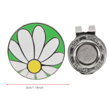 Rostfreier Golfhut-Clip, magnetischer Ballmarker,