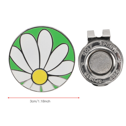 Rostfreier Golfhut-Clip, magnetischer Ballmarker,
