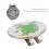 Froschkönig Golf Hutclip Ballmarker aus 5