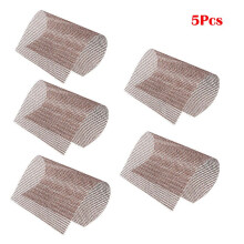 (Beige-5pcs,30*40cm/11.8*15.7in)5pcs Bbq Grill Mesh Nonstick Mat Reusable Sheet Heat Resistant Cooking Baking