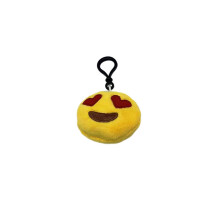 (Style A)Chaveiro emoji boneca de pelúcia curto fofo expressões faciais pingente acessórios