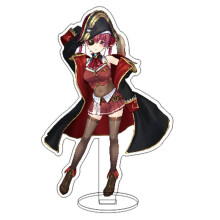 (Black Dress)Hololive Vtuber Stand Figure Aqua Akai Usada Pekora Uruha Rushia Suisei Hosimati