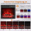 18" Electric Fireplace Insert, 750W/1500W, Remote Control 4