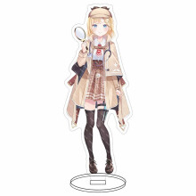 (Yellow Set)Hololive Vtuber Stand Figure Aqua Akai Usada Pekora Uruha Rushia Suisei Hosimati