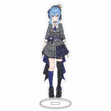 (Plaid Set)Hololive Vtuber Stand Figure Aqua Akai Usada Pekora Uruha Rushia Suisei Hosimati