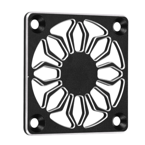 Schwarze RC Lüfterabdeckung 40x40 Aluminium 1