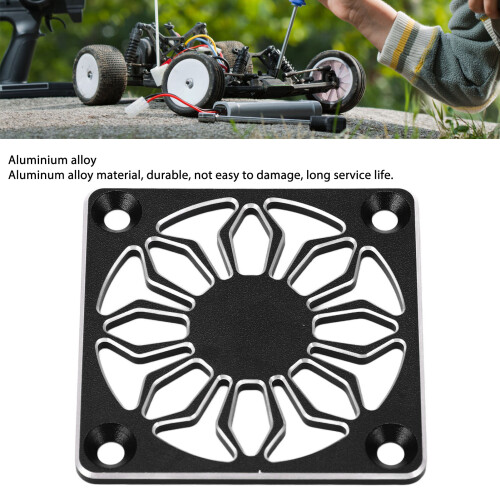 Schwarze RC Lüfterabdeckung 40x40 Aluminium 2