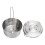 Camping Bento Kochtopf 1,5L 304 Edelstahl Silber 1