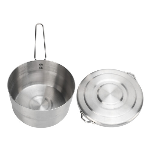 Camping Bento Kochtopf 1,5L 304 Edelstahl Silber