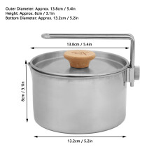 Vielseitige Edelstahl Lunchbox für Camping und