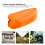 Tragbares Luftkissen Sofa Orange Camping Liege 4