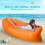 Tragbares Luftkissen Sofa Orange Camping Liege 9