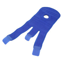 Knieorthese Blau mit Klettverschluss für Fitness