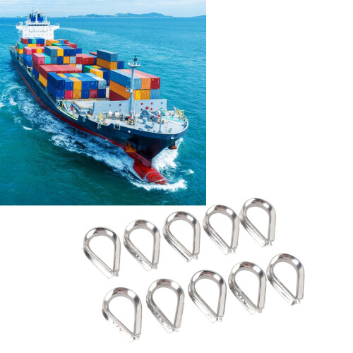 Edelstahl 316 Kausche M3 Dreieck Ring 10er Pack