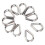10er Pack Edelstahl 316 Kausche M3 Dreieck 1