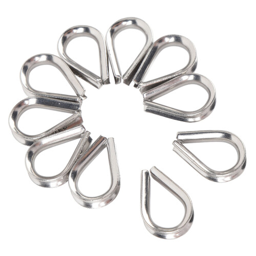 10er Pack Edelstahl 316 Kausche M3 Dreieck