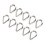 Edelstahl 316 Kausche M3 Dreieck Ring 10er Pack 11