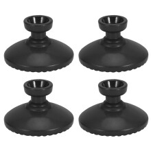 Set Türknöpfe rund Zinklegierung 388 Schwarz 4er