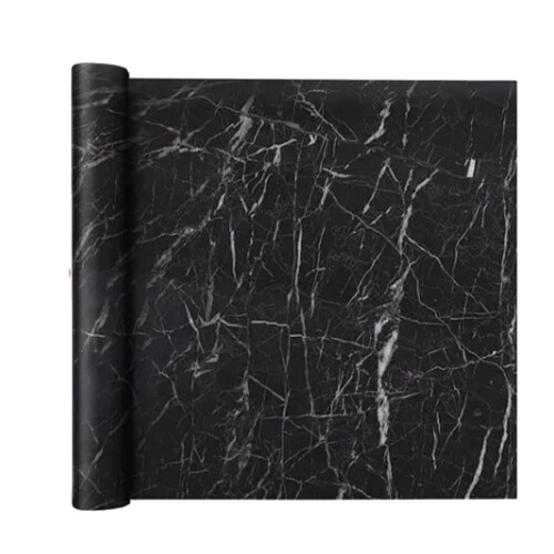 Selbstklebende Folie Marmor Schwarz 300x40 cm