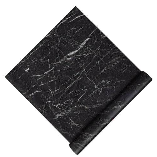 Selbstklebende Folie Marmor Schwarz 300x40 cm 2