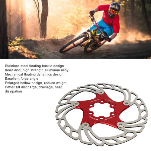 Rennrad Bremsscheibe 160mm Rot 6 Schrauben 2