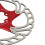Rennrad Bremsscheibe 160mm Rot 6 Schrauben 11