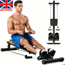 Magnetic Rowing Machine Rower with LCD Monitor Home Gym Fitness Cardio Workout
