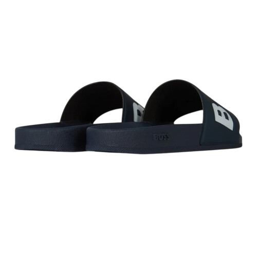 (7 UK, Navy/White) Boss Mens Aryeh Logo Sliders 1