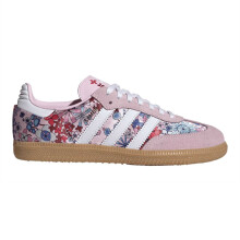 (3 UK, Pink/White) Adidas Childrens/Kids Samba OG Suede Trainers