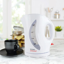 White 1.7L 2200w Cordless Fast Boil Electric Jug Kettle Washable Filter