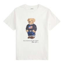 (7 Years, White) Ralph Lauren Childrens/Kids Polo Bear Bear T-Shirt