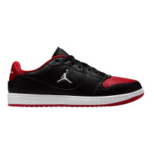(12 UK, Black/Red) Nike Mens Air Jordan Court Connect Leather Trainers