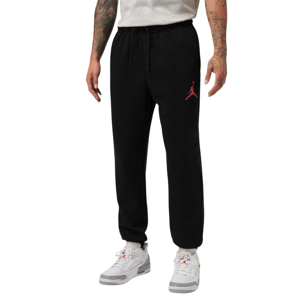 Nike (M, Black) Mens Air Jordan Jumpman Fleece Jogging Bottoms